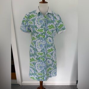 Gretchen Scott small Floral Blue and Green Dress